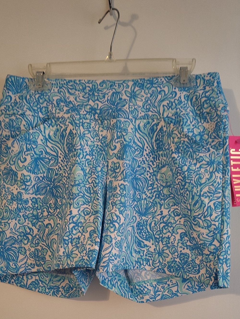 Lilly Pulitzer Luxestic Women’s Blue Floral Print Shorts New With Tags
